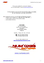 Preview for 5 page of Num'axes Canicalm Series Technical Support