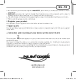 Preview for 18 page of Num'axes Canicalm Sonic User Manual