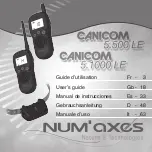 Preview for 1 page of Num'axes Canicom 5.1000 LE User Manual