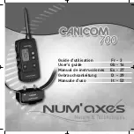 Num'axes Canicom 700 User Manual предпросмотр