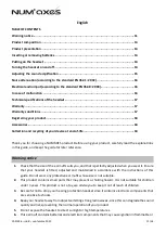 Preview for 11 page of Num'axes CAS1036 User Manual