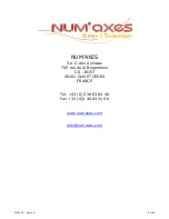 Preview for 60 page of Num'axes PIE 1009 User Manual