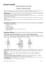 Preview for 3 page of Num'axes TLK1038 User Manual