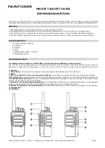 Preview for 18 page of Num'axes TLK1054 User Manual