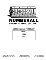 Предварительный просмотр 1 страницы Numberall 136A User Manual