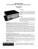 Nuova Marea NM-251A-MUX User Manual preview