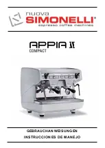 Предварительный просмотр 86 страницы Nuova Simonelli APPIA II COMPACT User Handbook Manual