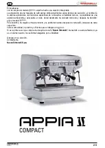 Предварительный просмотр 114 страницы Nuova Simonelli APPIA II COMPACT User Handbook Manual