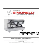 Nuova Simonelli Appia II User Handbook Manual preview