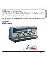 Preview for 3 page of Nuova Simonelli Aurelia User Handbook Manual