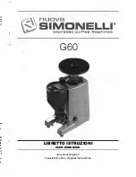 Nuova Simonelli G60 User Handbook Manual preview