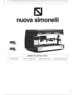 Nuova Simonelli Mac Cup V User Handbook Manual preview