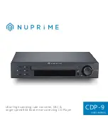 NuPrime CDP-9 Manual preview
