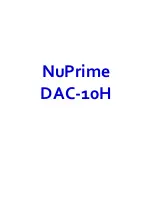 NuPrime DAC-10H User Manual preview