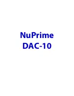 Preview for 1 page of NuPrime DAC-10HSE Manual