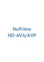 Preview for 1 page of NuPrime HD-AVA Manual