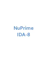 Preview for 1 page of NuPrime ida-8 User Manual