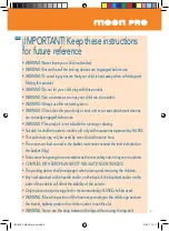 Предварительный просмотр 3 страницы nurse moon pro Instructions Manual