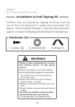 Предварительный просмотр 11 страницы Nursery Works LOOM CHANGING TABLE Instruction Manual