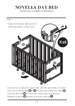 Предварительный просмотр 24 страницы Nursery Works NOVELLA CRIB Instruction Manual