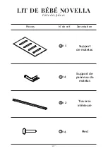 Предварительный просмотр 41 страницы Nursery Works NOVELLA CRIB Instruction Manual