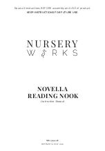 Nursery Works NOVELLA READING NOOK Instruction Manual предпросмотр