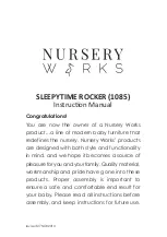 Nursery Works SLEEPYTIME ROCKER 1085 Instruction Manual предпросмотр