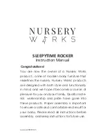 Предварительный просмотр 1 страницы Nursery Works sleepytime rocker Instruction Manual