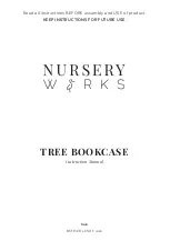 Preview for 1 page of Nursery Works TREE BOOKCASE Instruction Manual