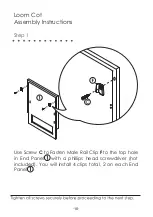 Предварительный просмотр 11 страницы Nurseryworks Loom Cot Instruction Manual