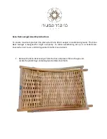 Preview for 1 page of nusantara TEAK Kono Deck Lounger Assembly Instructions