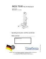 Preview for 1 page of Nussbaum MCS 7500 Operating Instruction And Documentation