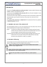 Preview for 7 page of Nussbaum UNI-LIFT 2500 Operating Instruction And Documentation