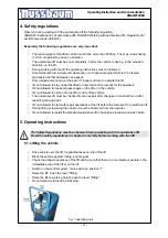 Preview for 12 page of Nussbaum UNI-LIFT 2500 Operating Instruction And Documentation