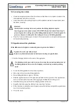 Preview for 36 page of Nussbaum UNI-LIFT 6500 Operating Instruction And Documentation