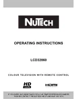 Предварительный просмотр 1 страницы NuTech lcd32860 Operating Instructions Manual