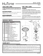 Preview for 4 page of NuTone 761WHNT 761WHNT Instructions Manual