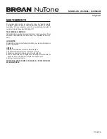 Preview for 8 page of NuTone 765H80L Instructions Manual