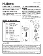 Предварительный просмотр 8 страницы NuTone 768CHNT Use & Care Information Manual