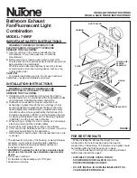 NuTone 769RF Installation Instructions Manual preview