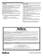 Предварительный просмотр 4 страницы NuTone 769RF Installation Instructions Manual