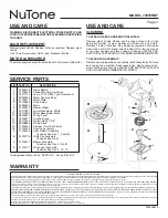 Предварительный просмотр 4 страницы NuTone 778WHNT Instructions Manual