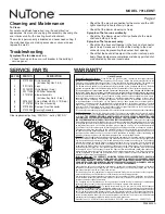 Preview for 4 page of NuTone 791LEDNT Quick Start Manual