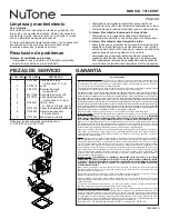 Preview for 8 page of NuTone 791LEDNT Quick Start Manual