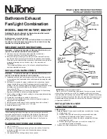 Preview for 1 page of NuTone 8663RP Installation Instructions Manual