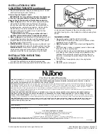 Preview for 2 page of NuTone 8832SA Installation Instructions