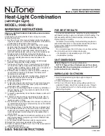 NuTone 9960-R03 Installation Instructions Manual предпросмотр