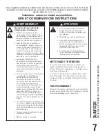 Preview for 7 page of NuTone AER110LTK Installation And Use & Care Instructions