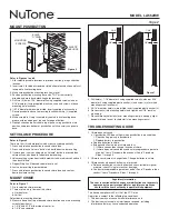 Предварительный просмотр 2 страницы NuTone AMERICANA LA552RW Installation & Operating Instructions Manual