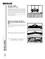 Предварительный просмотр 6 страницы NuTone BBN1243SS Installation Use & Care Instructions